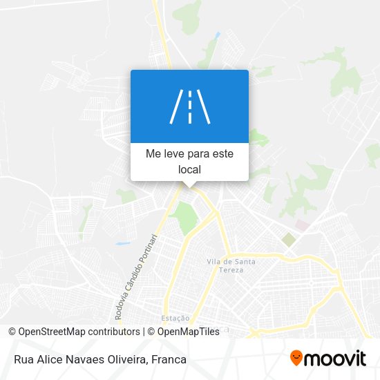 Rua Alice Navaes Oliveira mapa