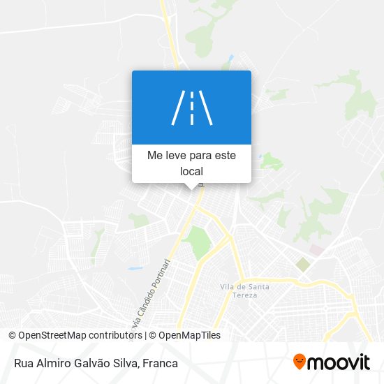 Rua Almiro Galvão Silva mapa