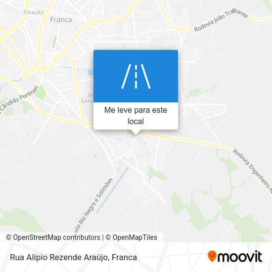 Rua Alípio Rezende Araújo mapa