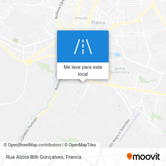 Rua Alzira Billi Gonçalves mapa