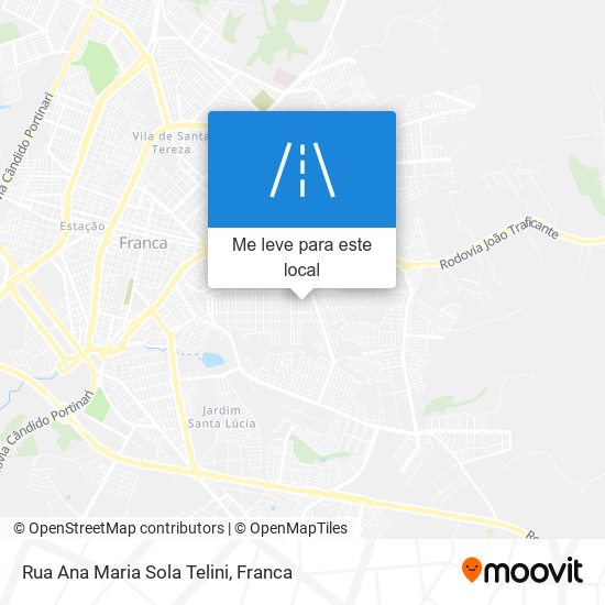 Rua Ana Maria Sola Telini mapa