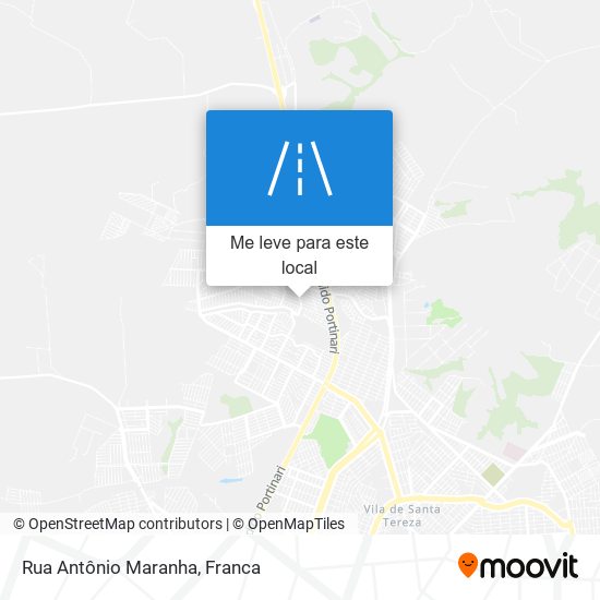 Rua Antônio Maranha mapa