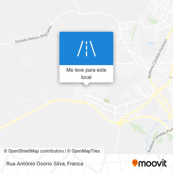 Rua Antônio Osório Silva mapa