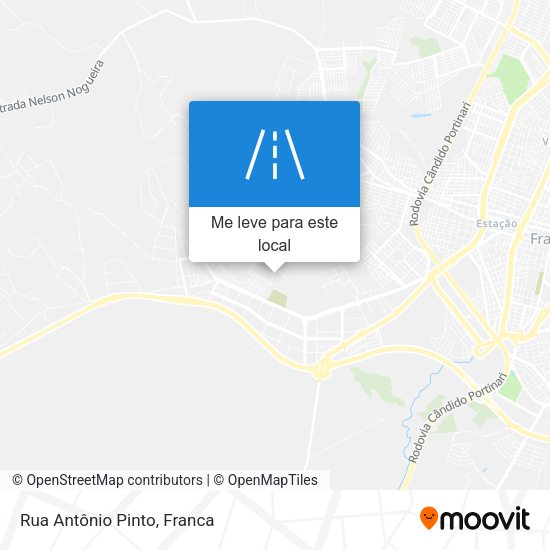 Rua Antônio Pinto mapa