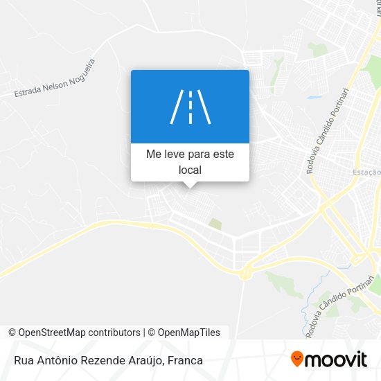 Rua Antônio Rezende Araújo mapa