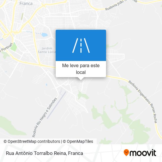Rua Antônio Torralbo Reina mapa