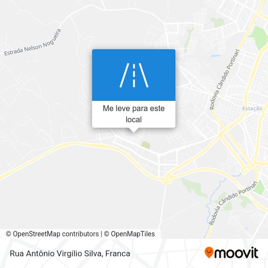 Rua Antônio Virgílio Silva mapa