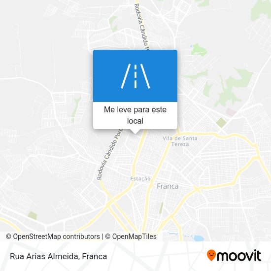 Rua Arias Almeida mapa