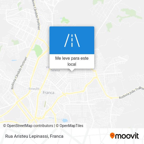 Rua Aristeu Lepinassi mapa
