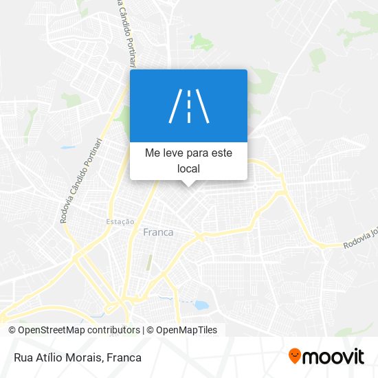 Rua Atílio Morais mapa