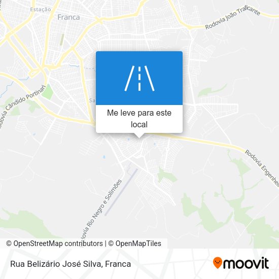 Rua Belizário José Silva mapa