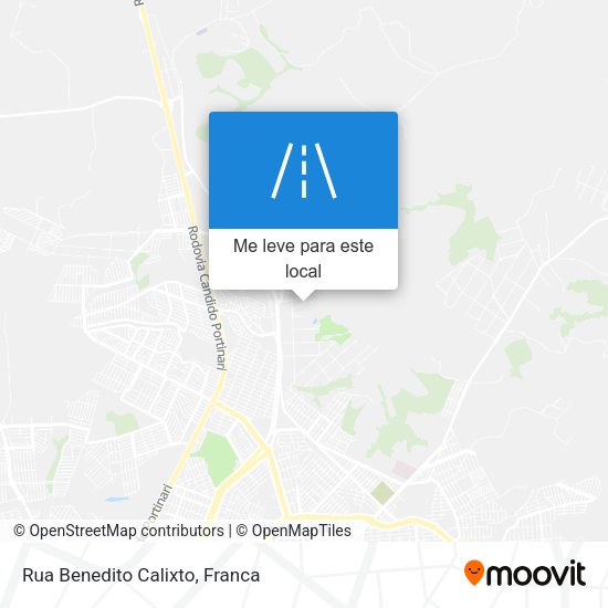 Rua Benedito Calixto mapa