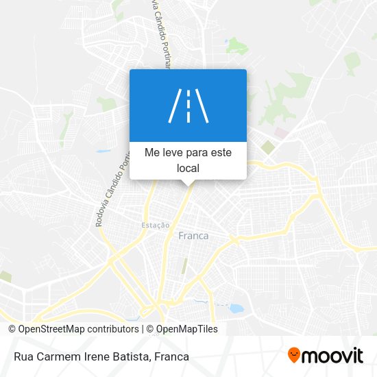 Rua Carmem Irene Batista mapa