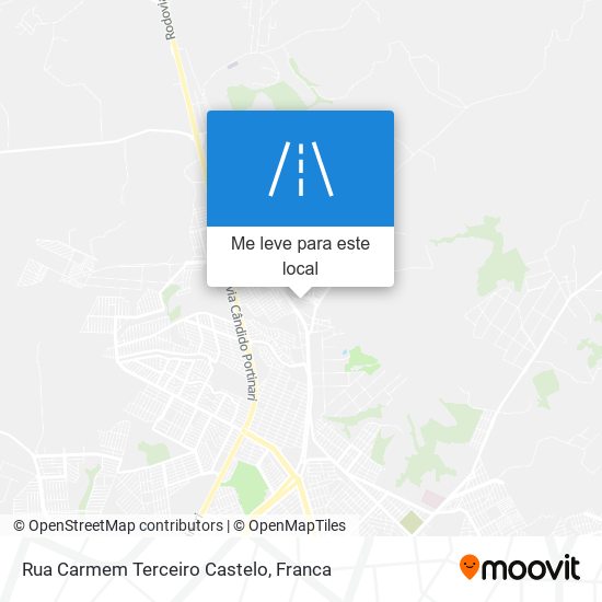 Rua Carmem Terceiro Castelo mapa