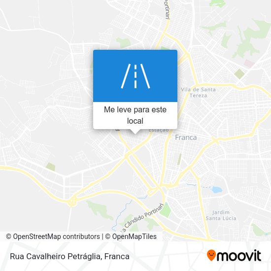 Rua Cavalheiro Petráglia mapa