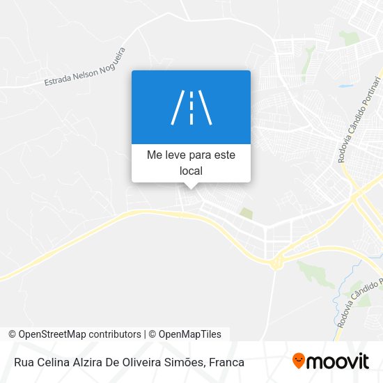 Rua Celina Alzira De Oliveira Simões mapa