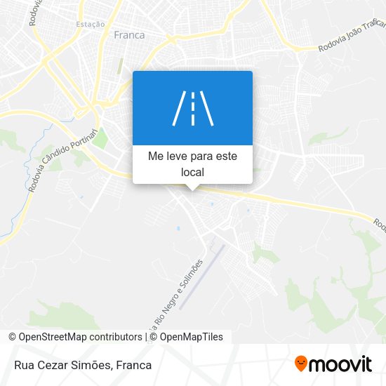 Rua Cezar Simões mapa