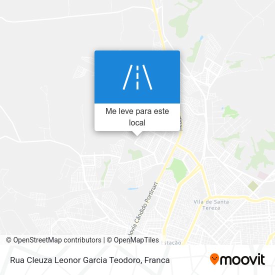 Rua Cleuza Leonor Garcia Teodoro mapa