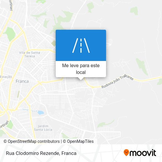Rua Clodomiro Rezende mapa