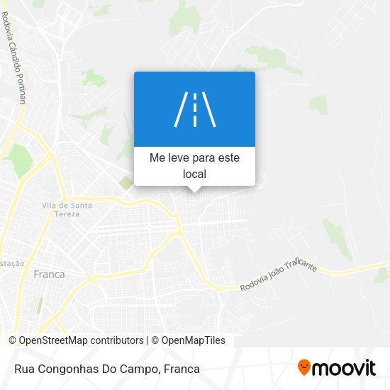 Rua Congonhas Do Campo mapa