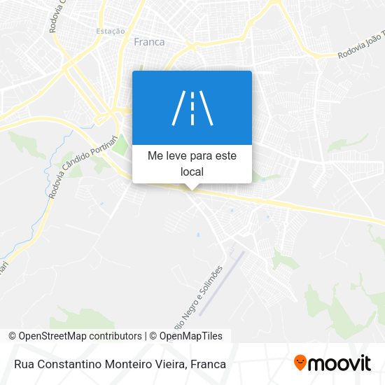Rua Constantino Monteiro Vieira mapa