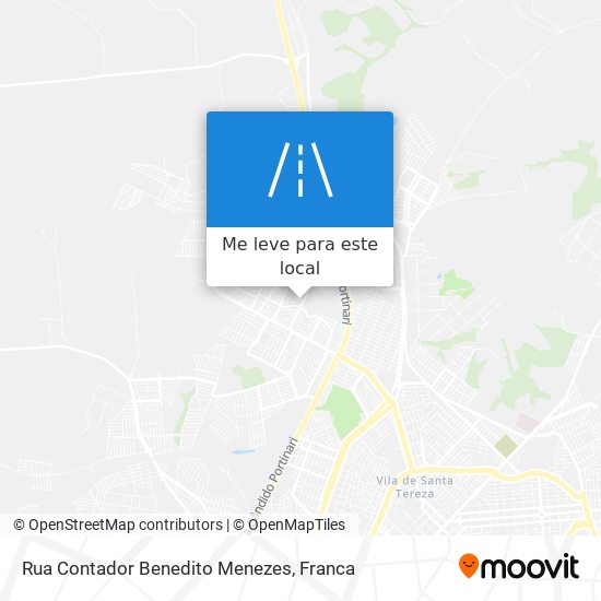 Rua Contador Benedito Menezes mapa