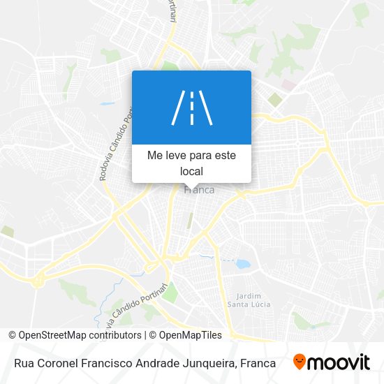 Rua Coronel Francisco Andrade Junqueira mapa