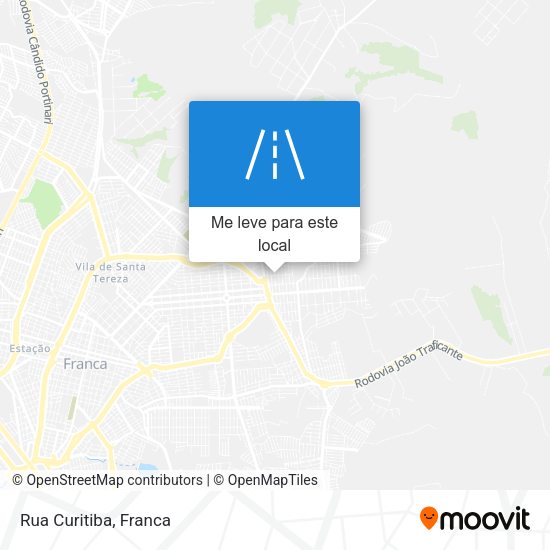 Rua Curitiba mapa
