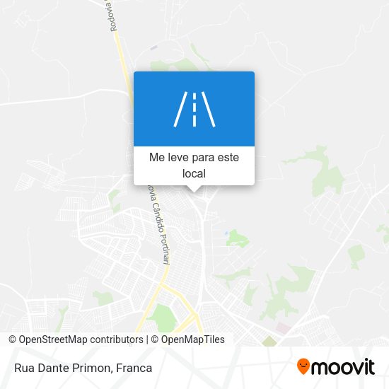 Rua Dante Primon mapa