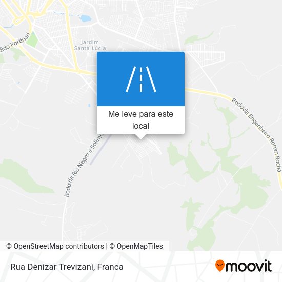 Rua Denizar Trevizani mapa