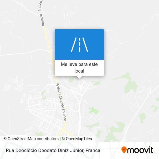 Rua Deoclécio Deodato Diniz Júnior mapa