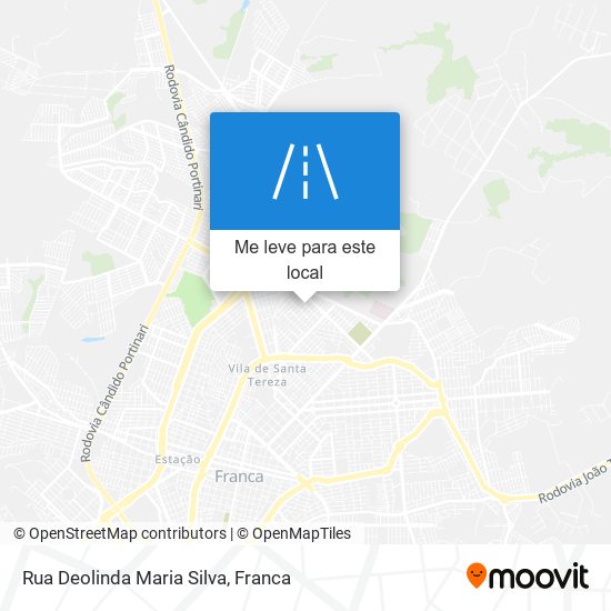 Rua Deolinda Maria Silva mapa