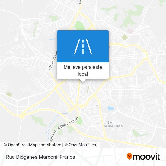 Rua Diógenes Marconi mapa