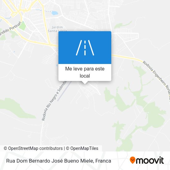 Rua Dom Bernardo José Bueno Miele mapa