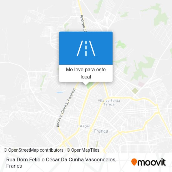 Rua Dom Felício César Da Cunha Vasconcelos mapa