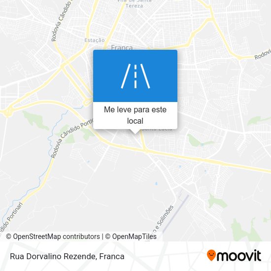 Rua Dorvalino Rezende mapa