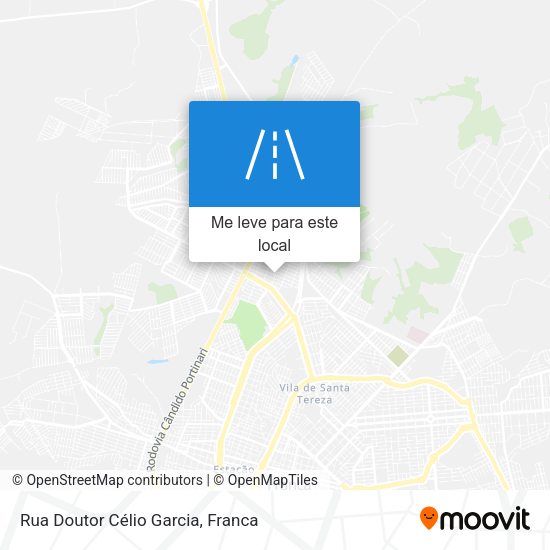 Rua Doutor Célio Garcia mapa