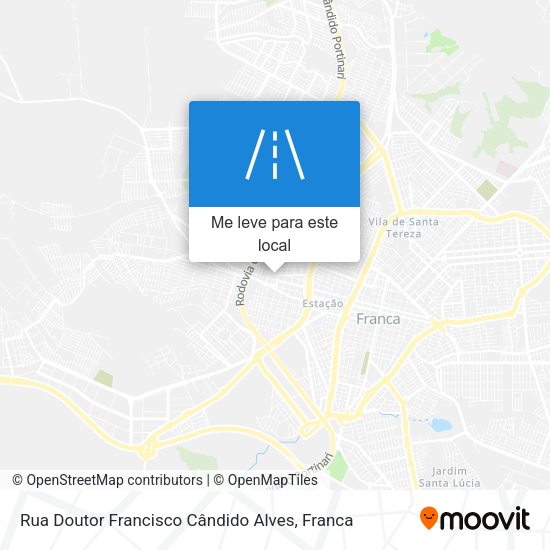 Rua Doutor Francisco Cândido Alves mapa