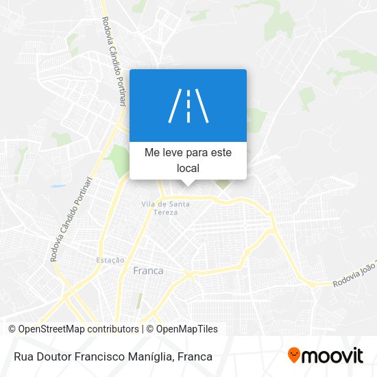 Rua Doutor Francisco Maníglia mapa