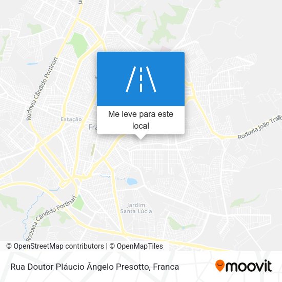 Rua Doutor Pláucio Ângelo Presotto mapa