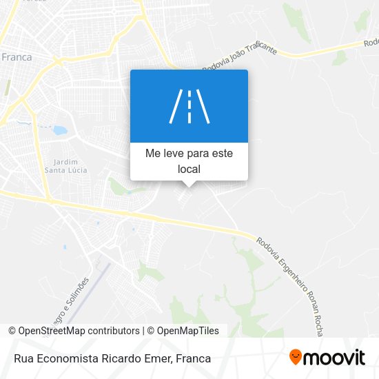 Rua Economista Ricardo Emer mapa
