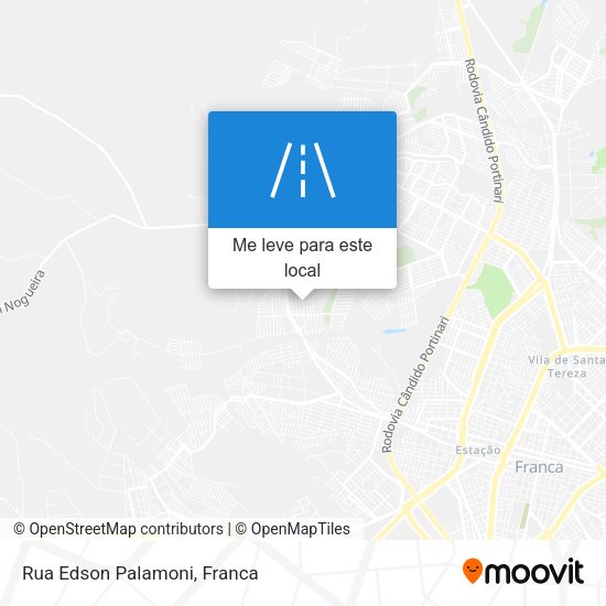 Rua Edson Palamoni mapa