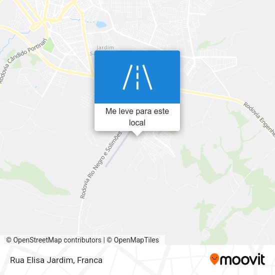 Rua Elisa Jardim mapa