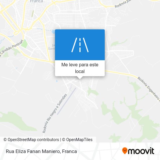 Rua Eliza Fanan Maniero mapa
