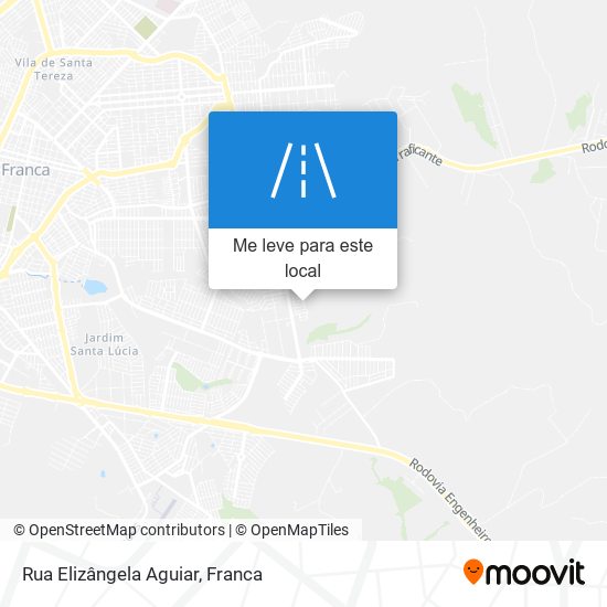 Rua Elizângela Aguiar mapa