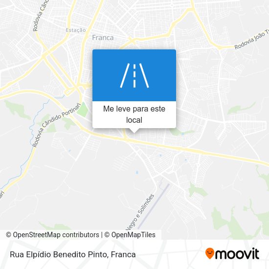 Rua Elpídio Benedito Pinto mapa