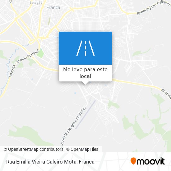 Rua Emília Vieira Caleiro Mota mapa