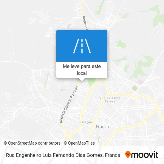 Rua Engenheiro Luiz Fernando Dias Gomes mapa