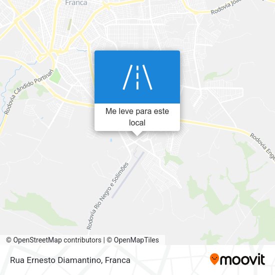 Rua Ernesto Diamantino mapa