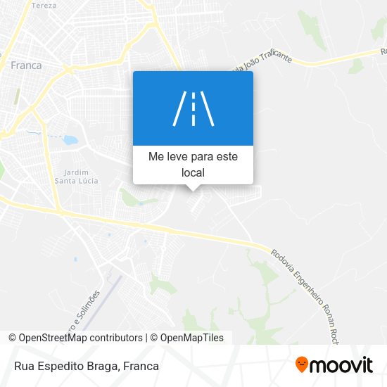 Rua Espedito Braga mapa